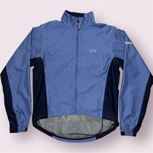 Gore Bike Wear Windstopper Jacket Men’s Large Blue Full Zip Cycling NWOT